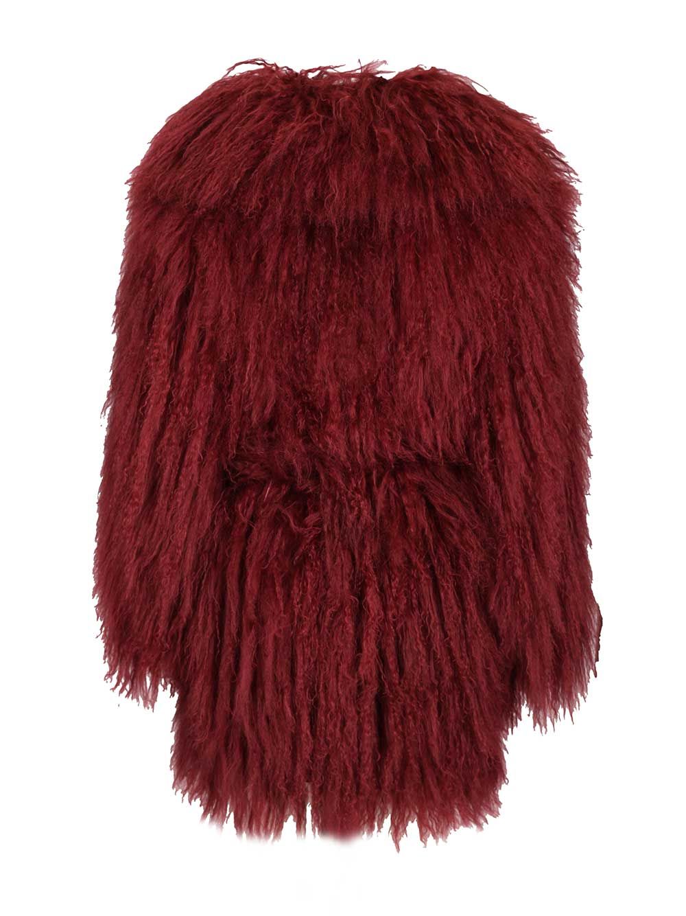 Numero Otto Mongolian Coat Coats - Bordeaux | 9b92cfc21baff1ed684fa69da97caf4cb426b14e