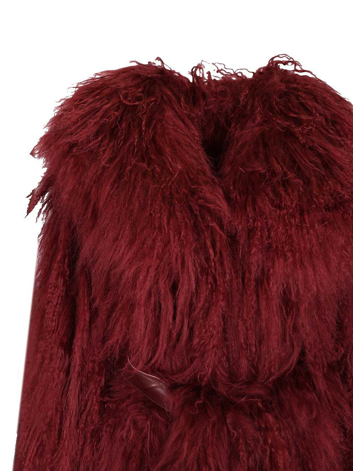 Numero Otto Mongolian Coat Coats - Bordeaux | 06df4abbb2ab3b0da766d830a8fc64348a7fd7f7