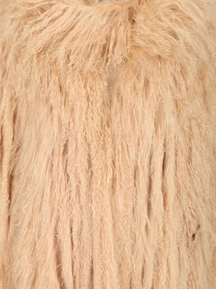 Numero Otto Long Coat Coats - Beige | 69a6cad362eb4bab204455a5f879b7ec000543b2