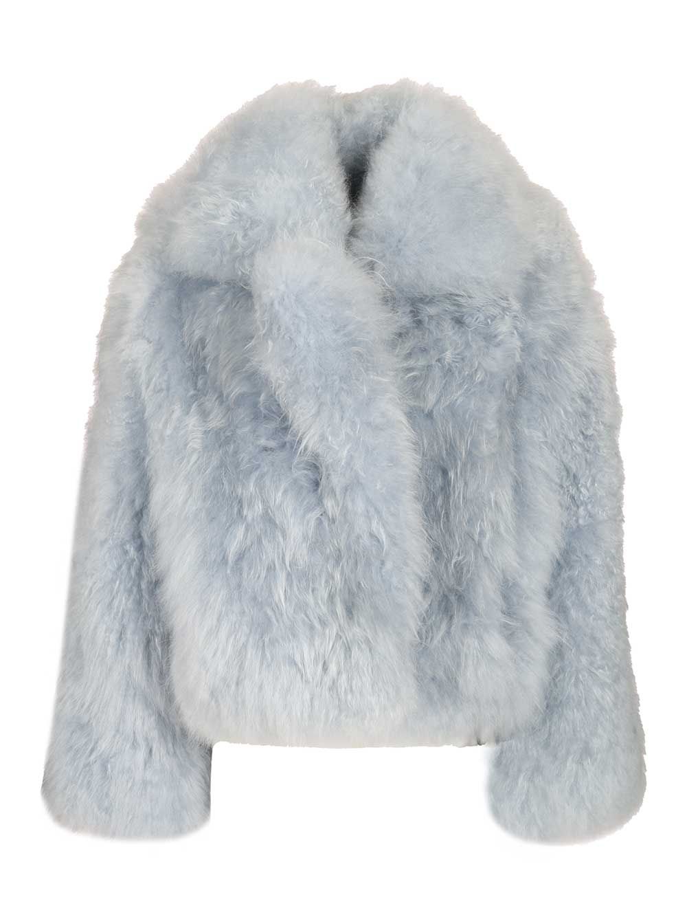 Numero Otto Short Jacket Coats - Light blue | ccb5099aa09f25c9c3349d4de39e8bf8cd386219