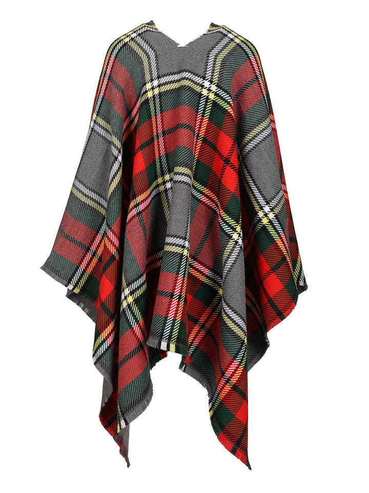 Vivienne Westwood Tartan Moonshine Poncho Scarves And Foulards - Red | 138707b1795a082cbd8fcaf08b8ab33b1e0d13aa