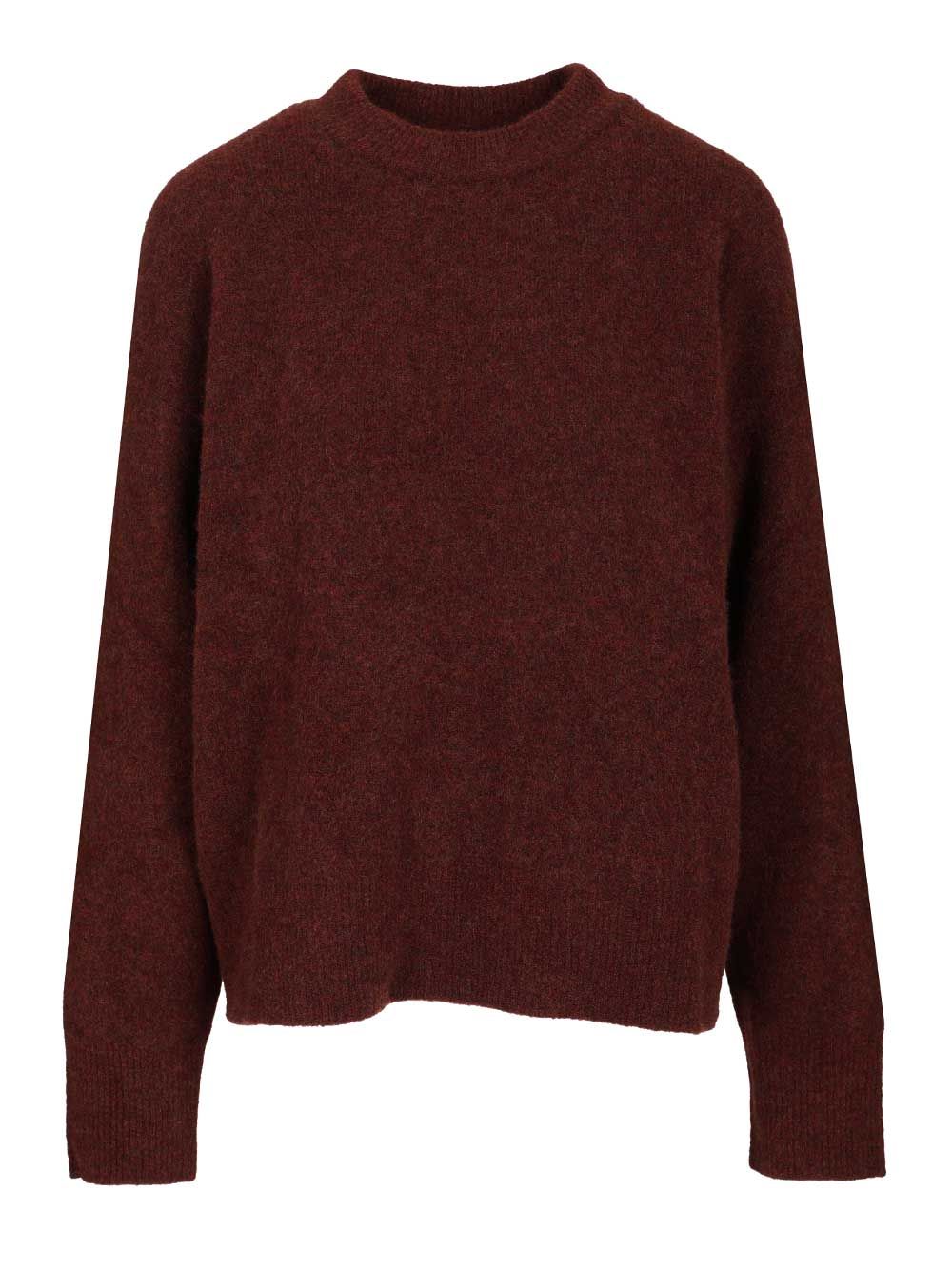 Filippa K Crew Neck Sweater Knitwear - Bordeaux | 85fd6127d201968570675fdf42d69585678eacc5