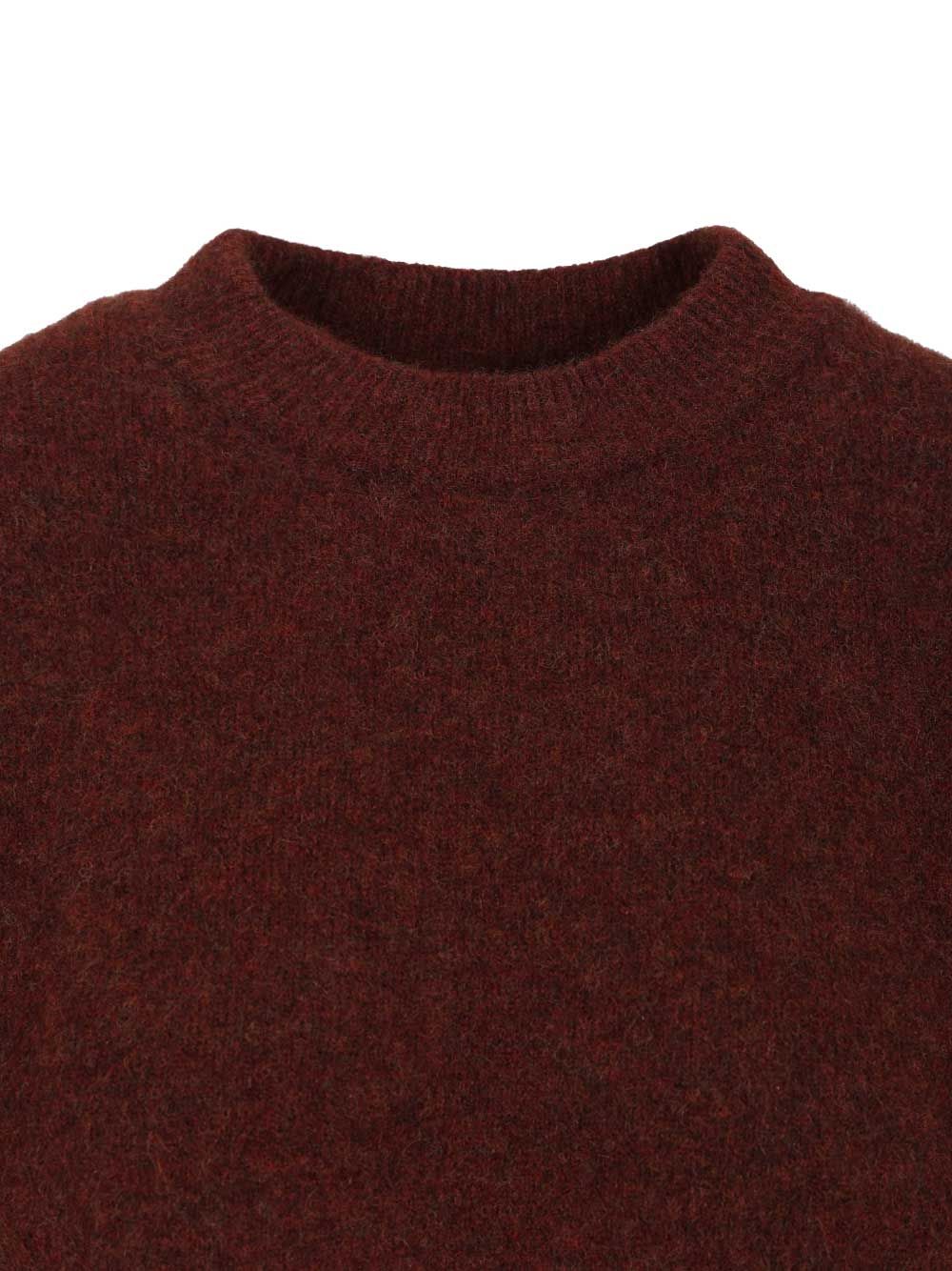 Filippa K Crew Neck Sweater Knitwear - Bordeaux | 70ae04aa03ac438ed0216e7813ebe12c50d5fe59