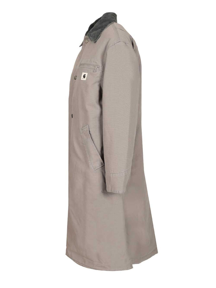 Carhartt Wip Webster Coat Jackets - Grey | f81d312be3ec4990180090c9db2c3a8cc0d7688c