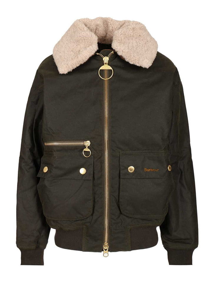 Barbour Maxine Waxed Bomber Jacket Jackets - Black | 059f7bf9772abf1a8315785e3f48da9e90cbb9fe