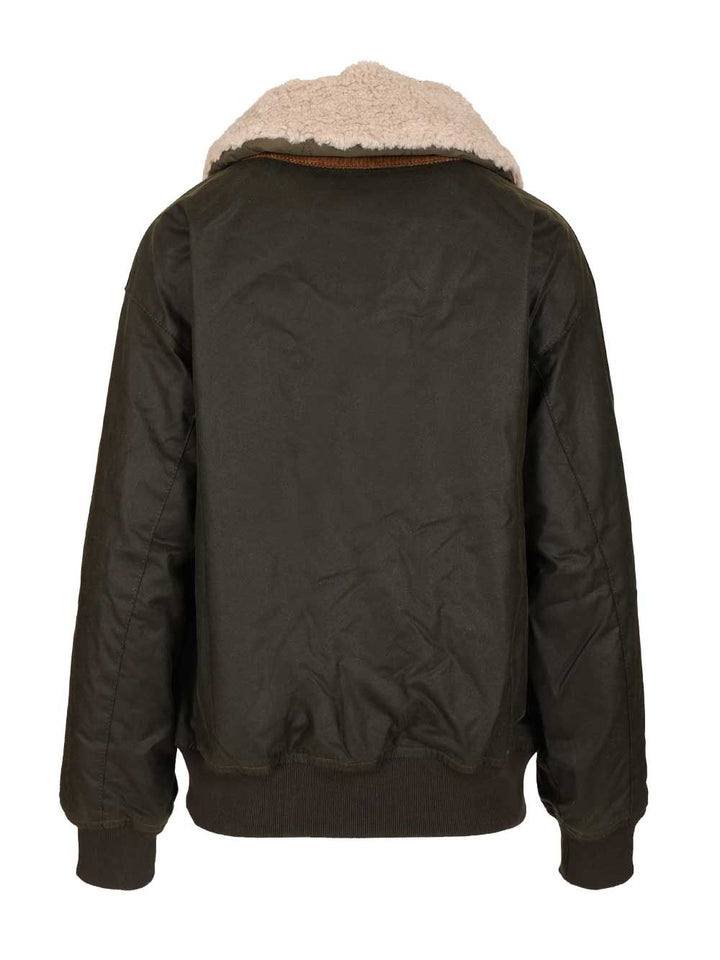 Barbour Maxine Waxed Bomber Jacket Jackets - Black | 4f7035a80dc299a18dc72160327c1b3e66673394