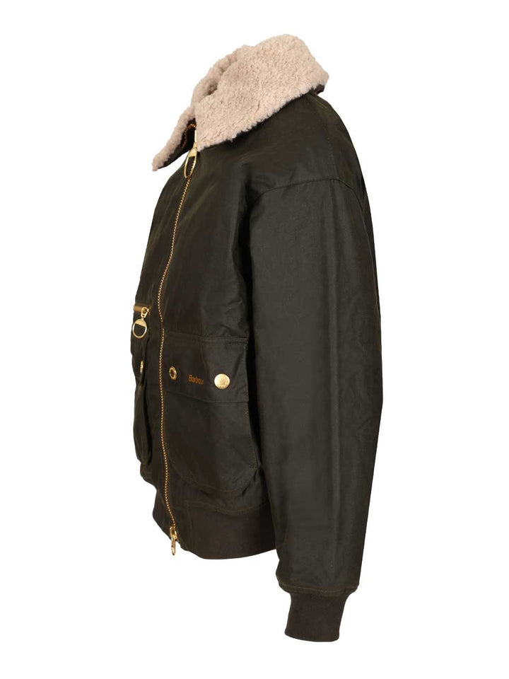 Barbour Maxine Waxed Bomber Jacket Jackets - Black | 1c2e772863188b1f92904f7a01540eb504cd18a5