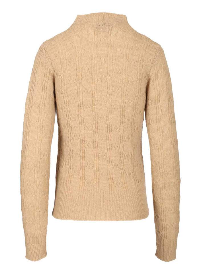 Dries Van Noten Tessy Sweater Knitwear - Beige | 8302c9474ab1489c61b5fac0dc73526337d190d9