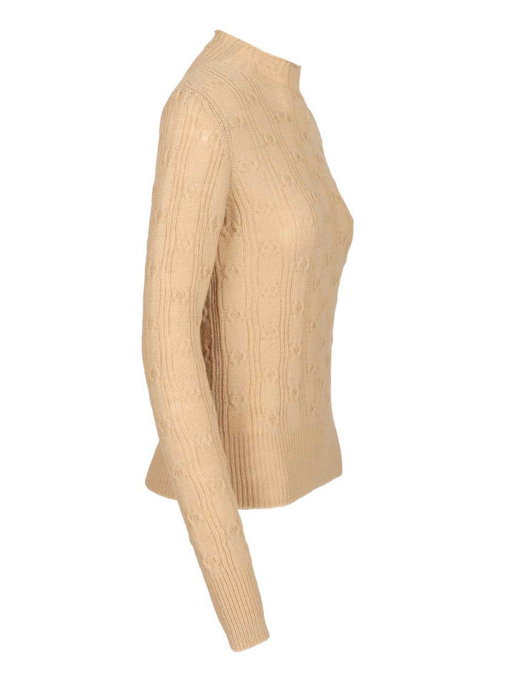 Dries Van Noten Tessy Sweater Knitwear - Beige | d64beac91374f3a037d8e91ccbc37b37989a7a91