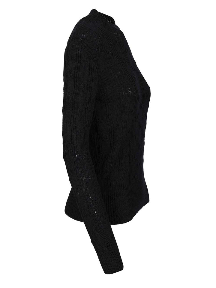 Dries Van Noten Tessy Sweater Knitwear - Black | 968d264f64c1506485d4bc49ae4e2c5e1f32f38d