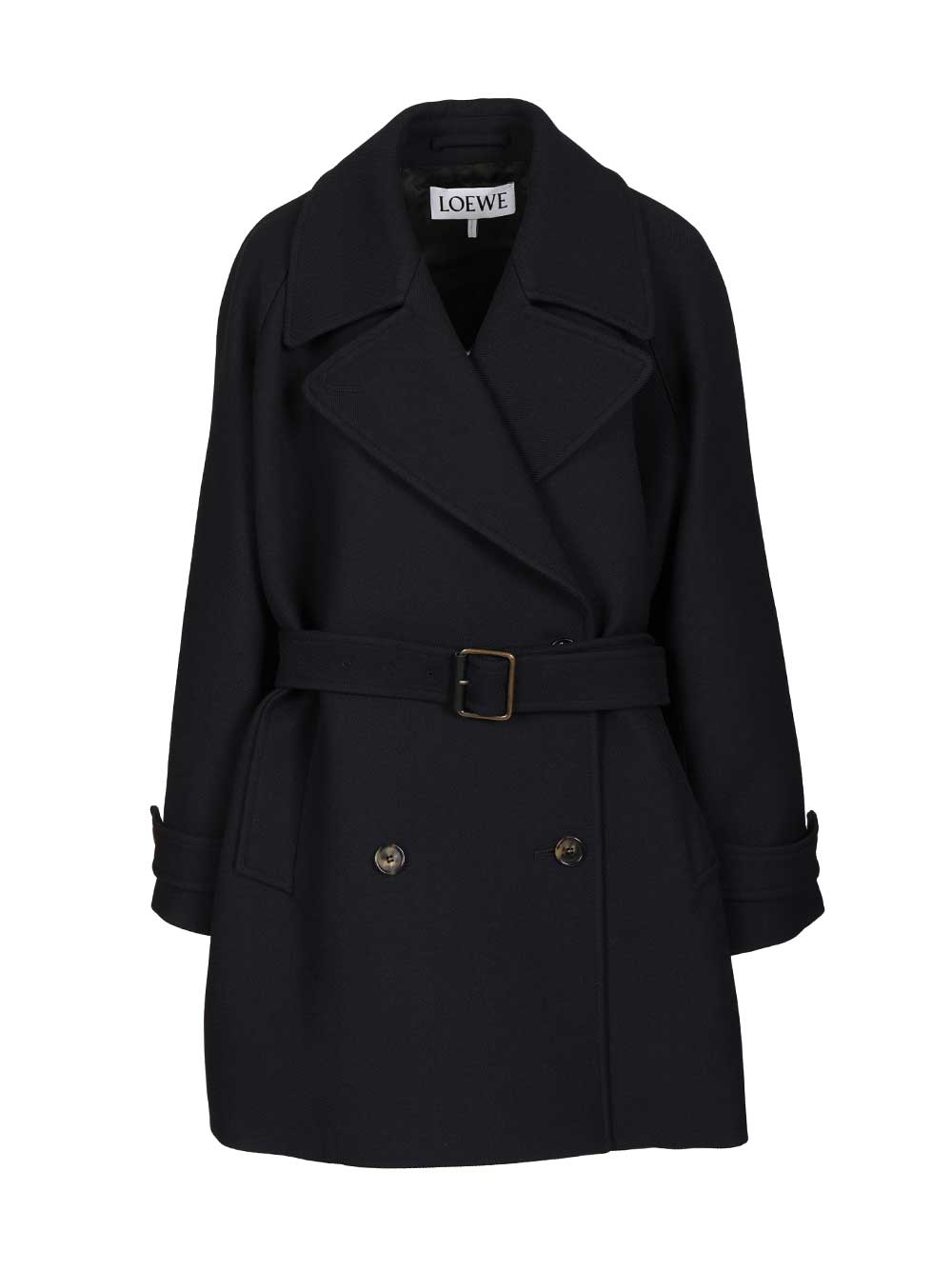 Loewe Double-Breasted Coat Coats - Blue | 514a93a456e52b35f5da30d5c5296ddb88072288