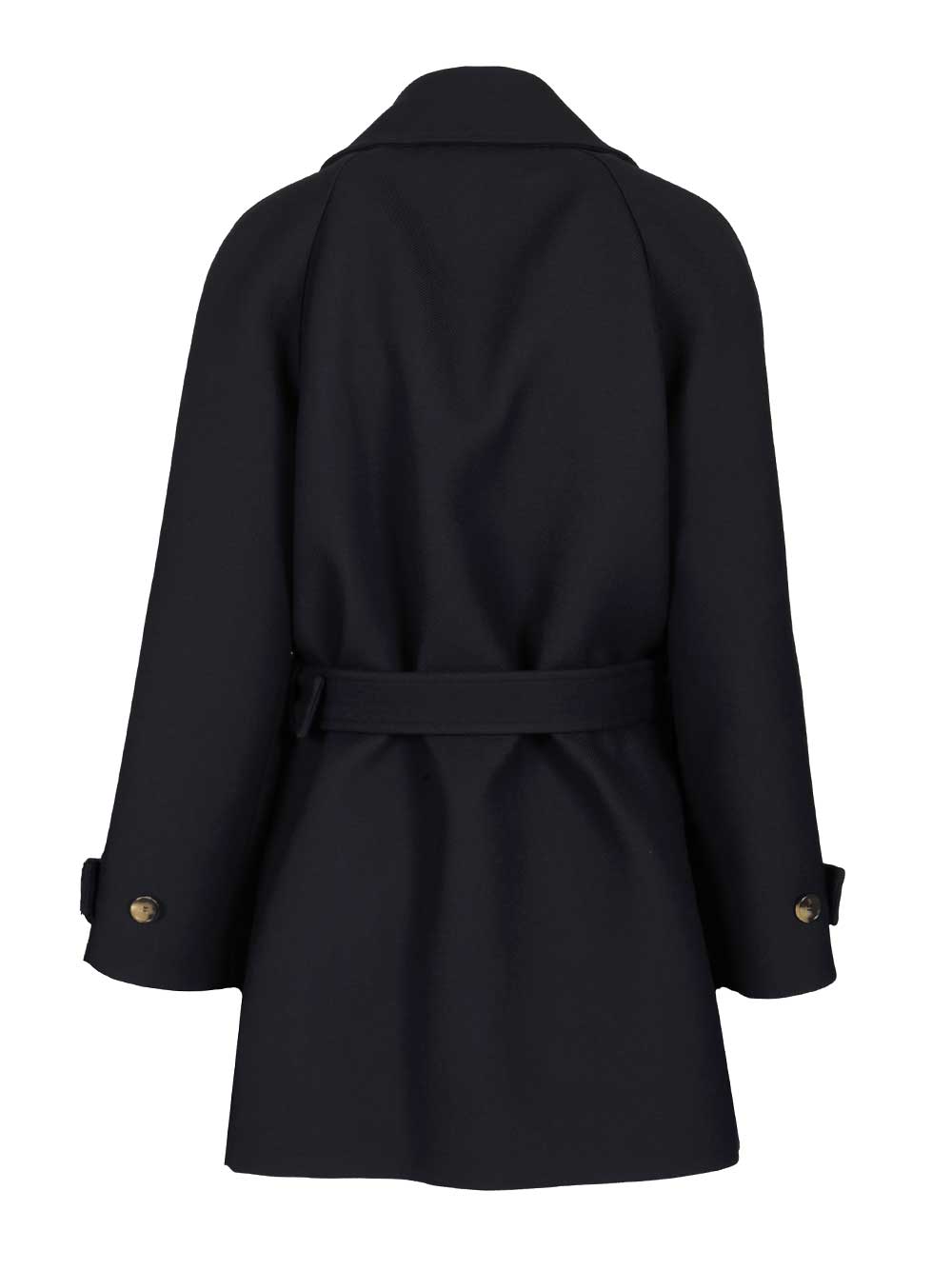 Loewe Double-Breasted Coat Coats - Blue | 8c78c13709396b19451e8b3b882bd6b71635eb84