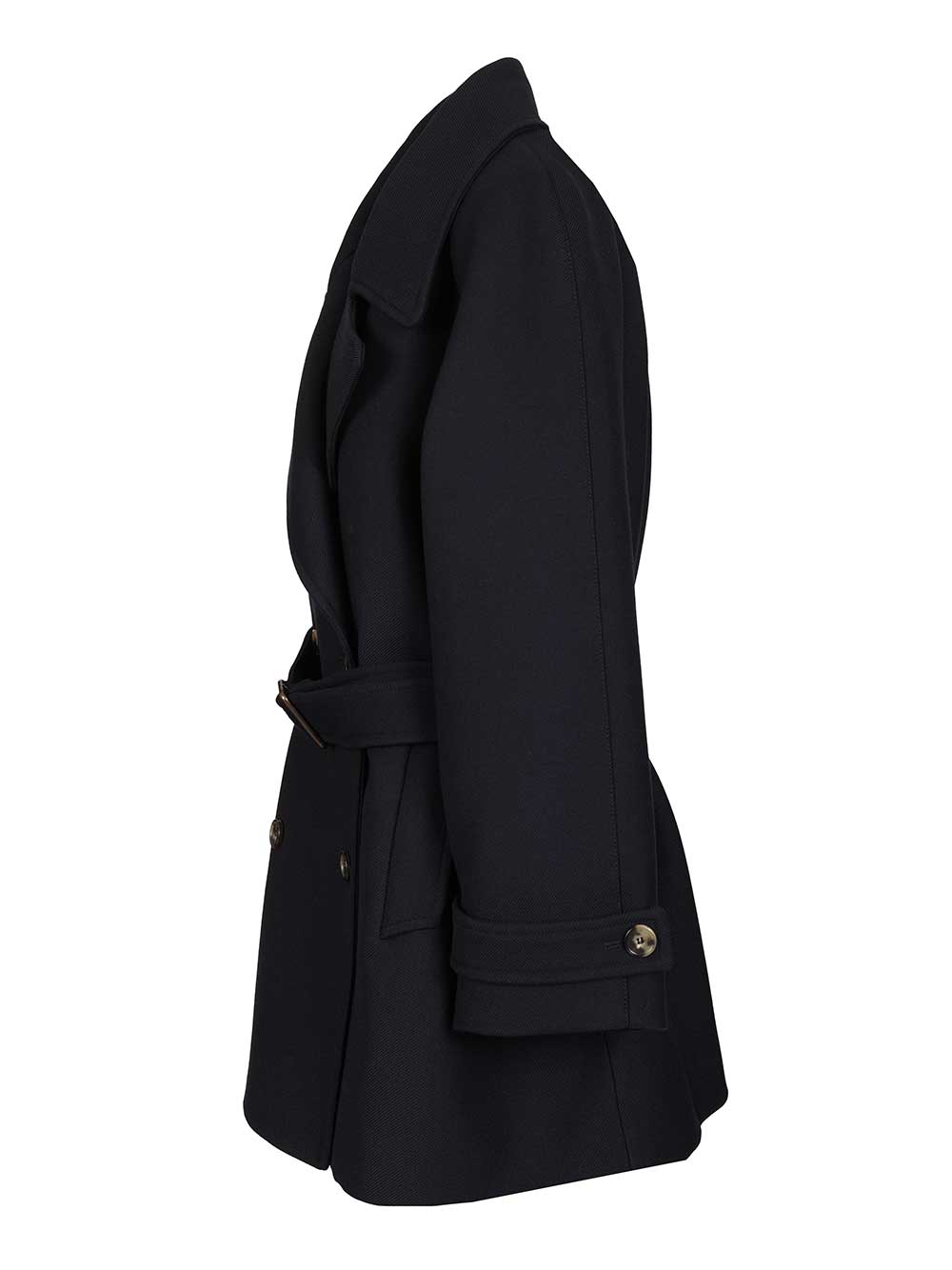 Loewe Double-Breasted Coat Coats - Blue | 48fdefd3aceb992d4f35415f5d38428fc4959b15