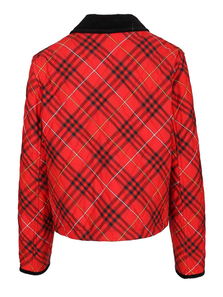 Burberry Quilted Cropped Jacket Jackets - Red | e1c198c403ecceb2628ddb8fe2fd33daea4e29d1