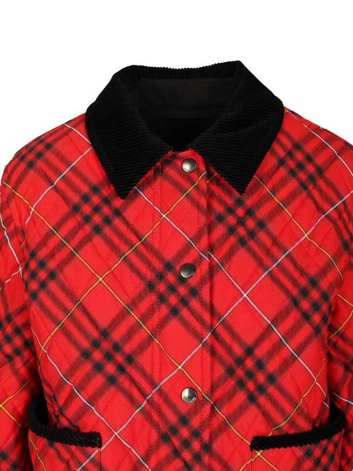 Burberry Quilted Cropped Jacket Jackets - Red | 2c358dd0470dfdcc77714066786f6543da7fbf5f