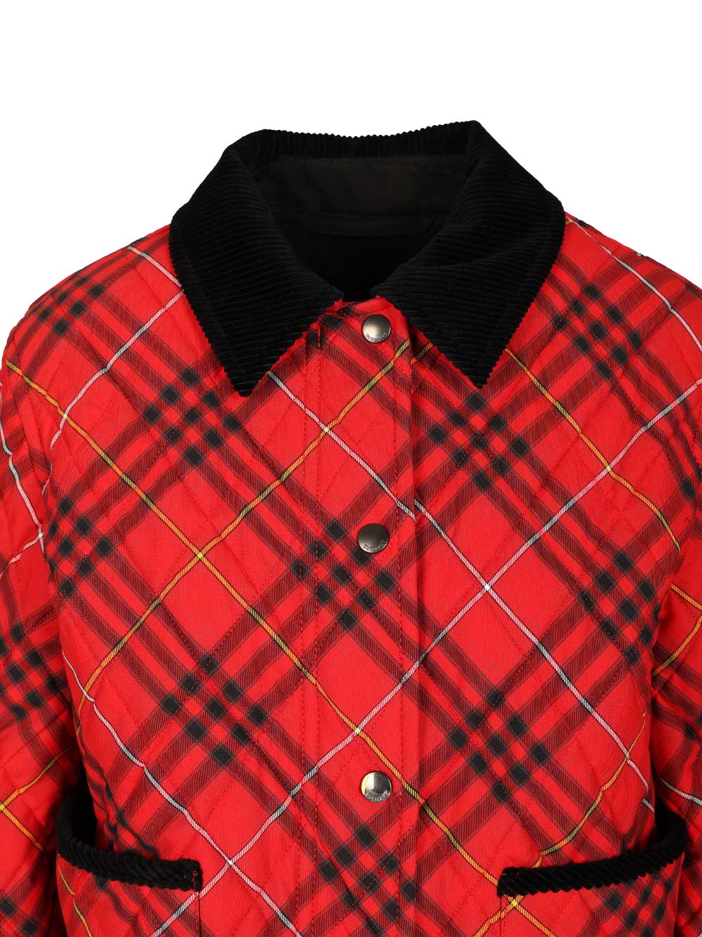 Burberry Quilted Cropped Jacket Jackets - Red | 9c3045fcb9df012f304317918391b9c48b331c41