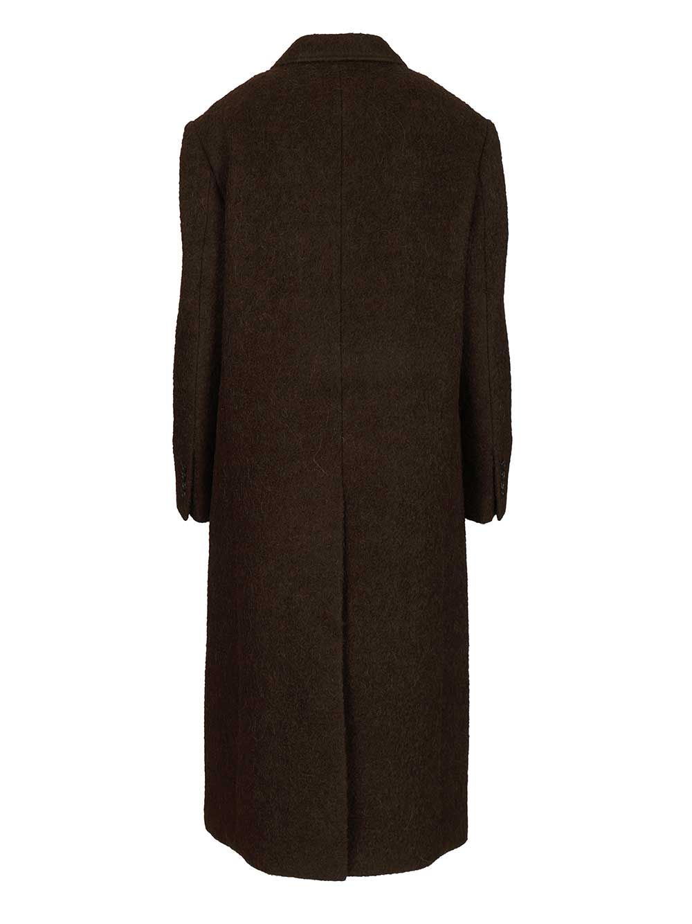 Dunst Structured Coat Coats - Brown | f69f1ccb878f81358c14df74e8bf9ef49cb7a588