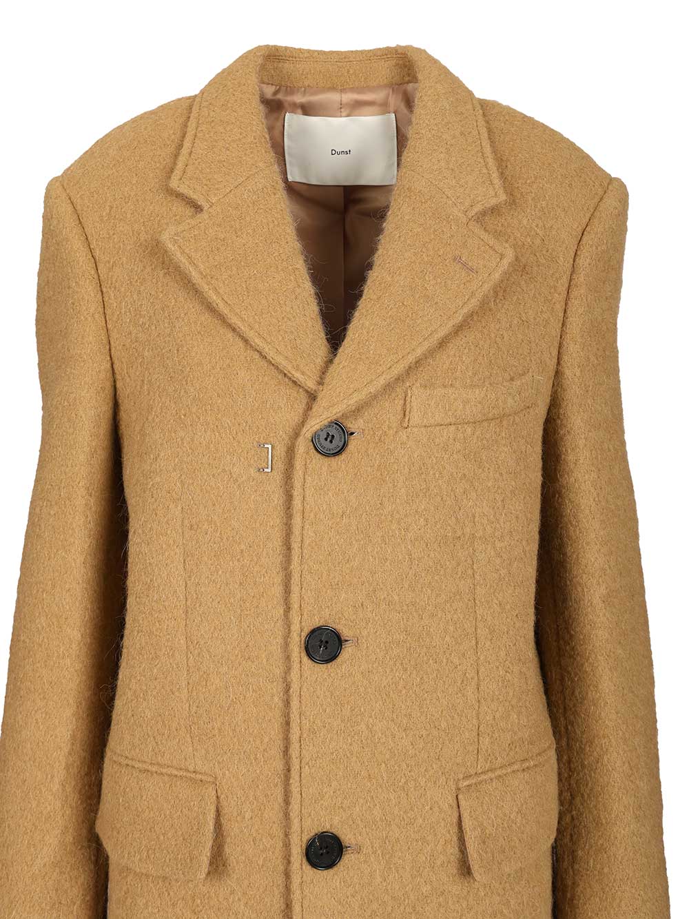 Dunst Structured Coat Coats - Beige | d5b8cacf46027b676cdf1e1ba120125eda15d691