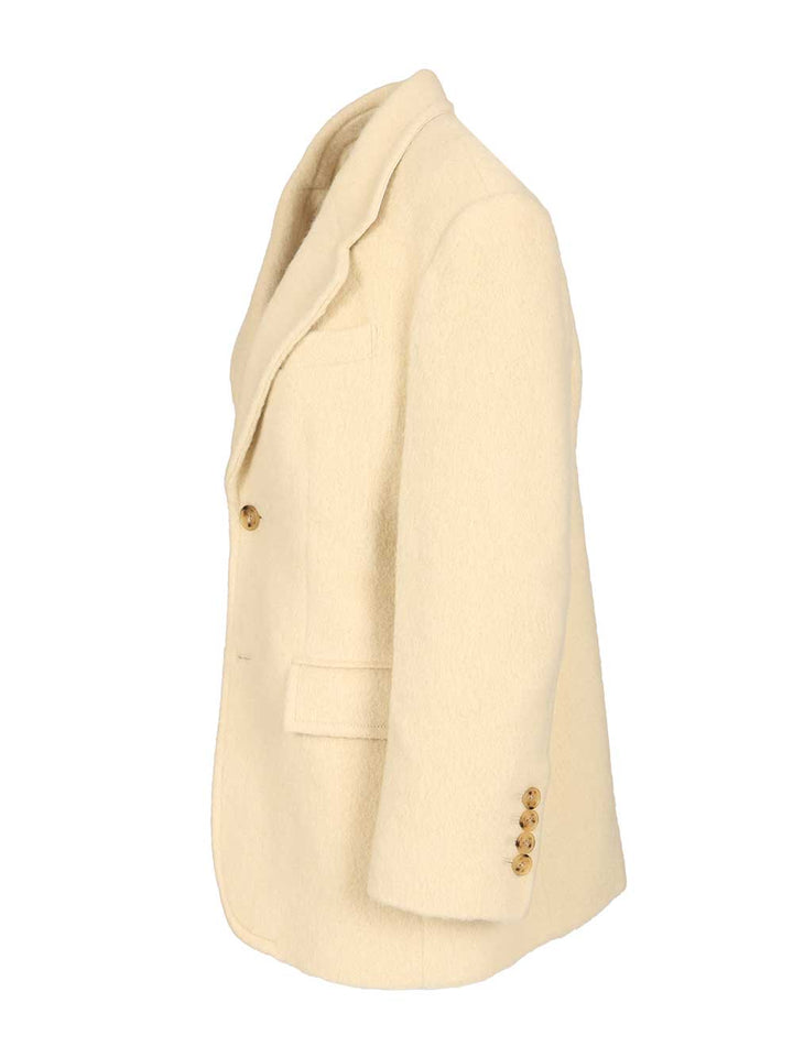 Dunst Wool And Alpaca Blend Blazer Jackets - White | 2cf0698e2bf96e5fddb2ed0c21ed258f3dfa0b6e