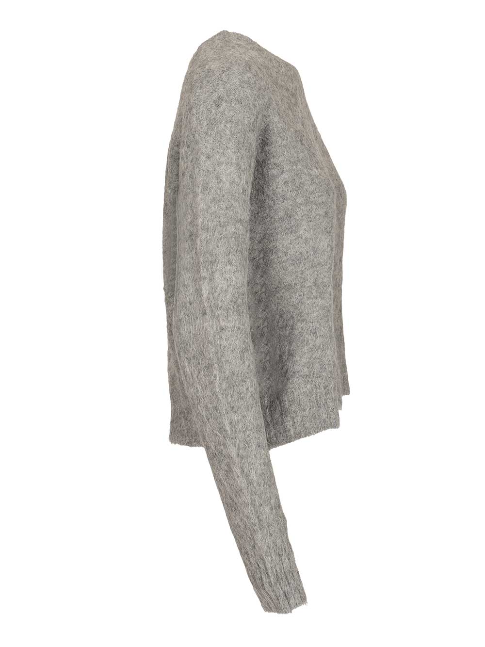 Amish Crewneck Sweater Knitwear - Grey | 0b731fb9b4b0dbe4ad03a67fa1b7189ed4501a9a