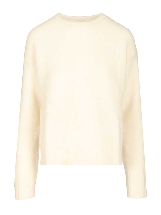 Crewneck Sweater Knitwear White