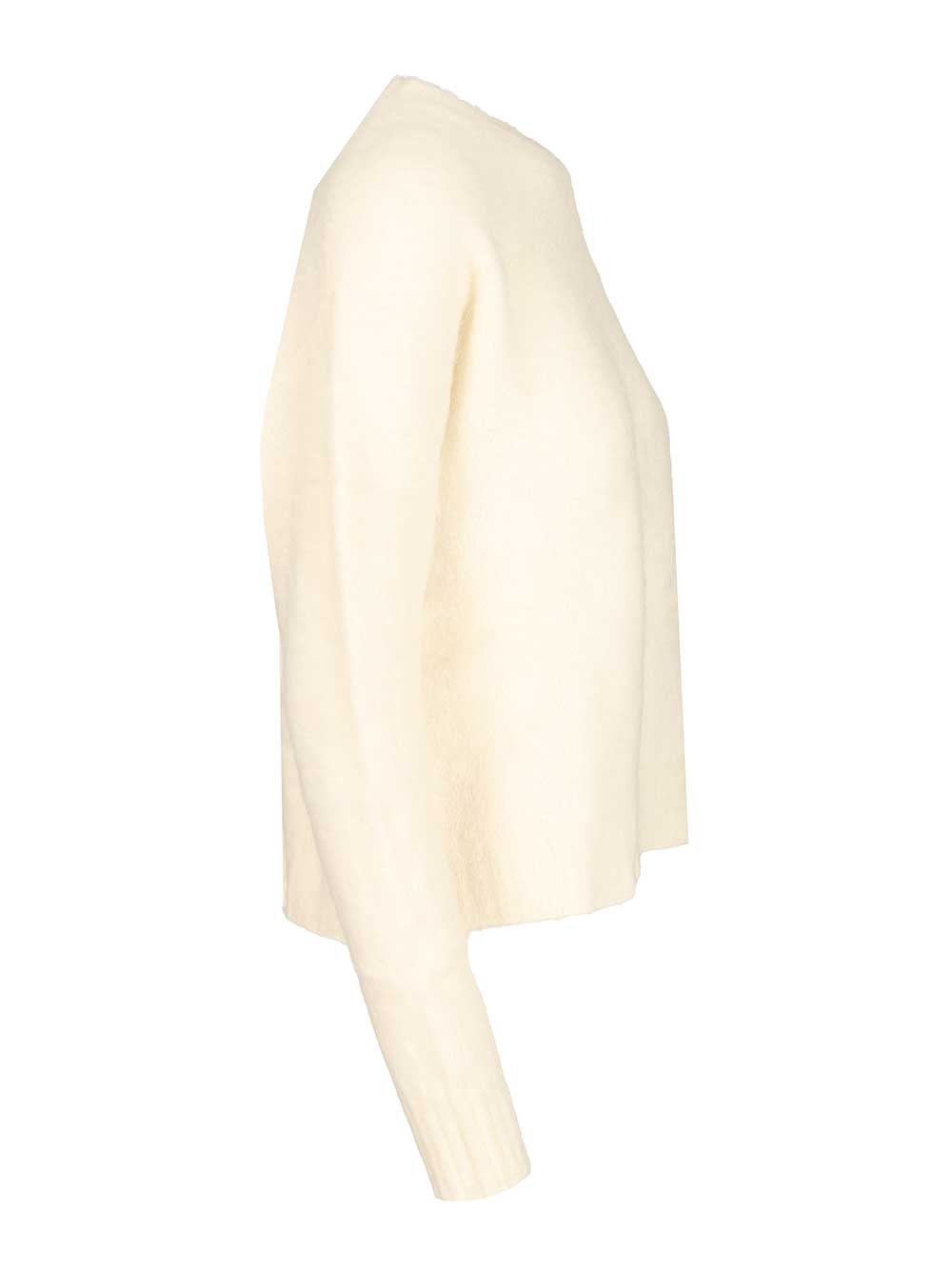 Amish Crewneck Sweater Knitwear - White | 67289ed3501368ce0c94f436aa0aa0c7e7b1a6d3