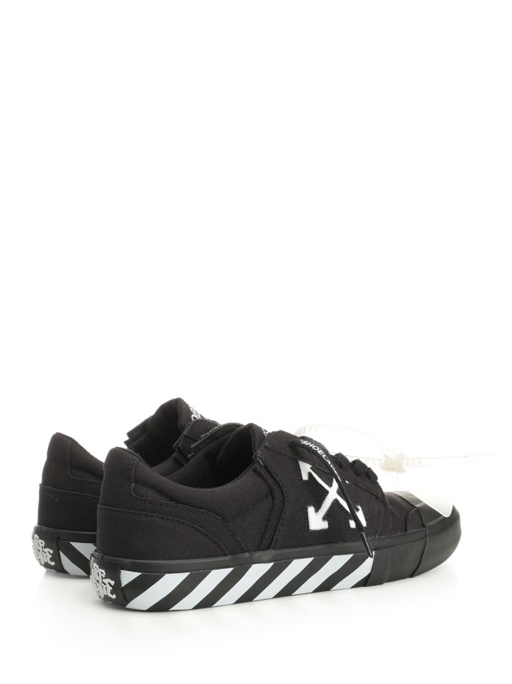 Off-White With Laces And Logo Sneakers - Black | 8b7fb495348532a09d0c747adda0a0256dc7b305