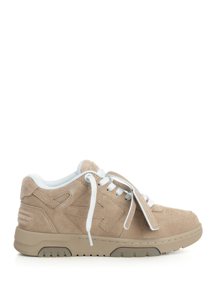 Off-White Out Of Office  In Suede Sneakers - Beige | a83f0f059a9ce772a99319eda0af2054fd1295c6