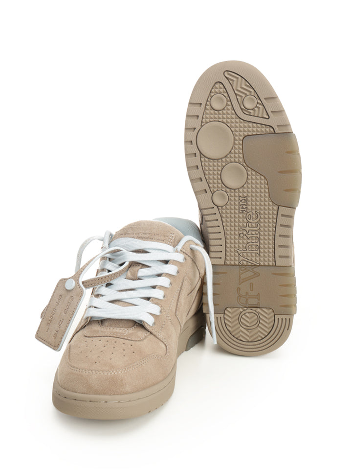 Off-White Out Of Office  In Suede Sneakers - Beige | d5c9b0e02326fc5c9364dc27256d6fad62c3ab2b