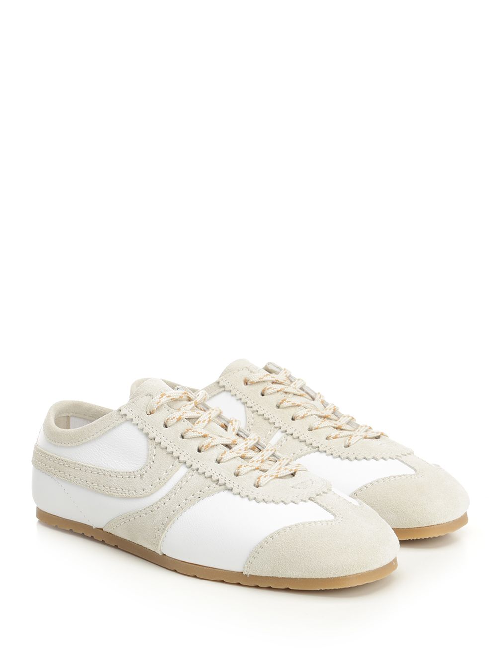 Dries Van Noten Leather And Suede Sneakers - White | a5dd73aca4e01b647770d9b37a9d60f047aafe62