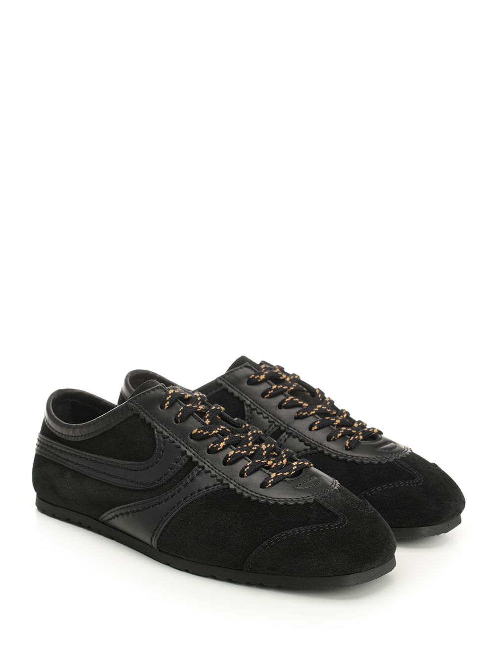 Dries Van Noten Suede Sneaker Sneakers - Black | 73447dc4b30c53fbd35195e7723e40ec87df82b2