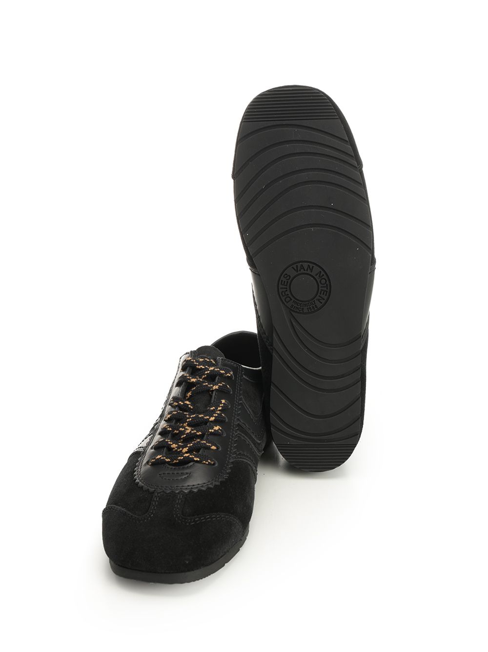 Dries Van Noten Suede Sneaker Sneakers - Black | fe1779bde01e74ed992ccdb78cbe2dedb9391317