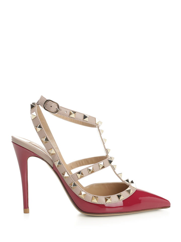 Valentino Garavani Rockstud Patent Pumps - Red | 6504ea4ac637504e6866f846c589a48c08c212a5