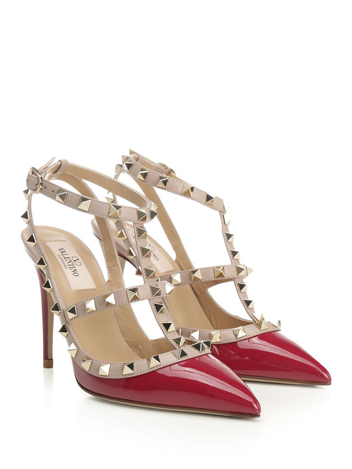 Valentino Garavani Rockstud Patent Pumps - Red | c1ee4e71ec526b76987a92527c7530dc63e1132a