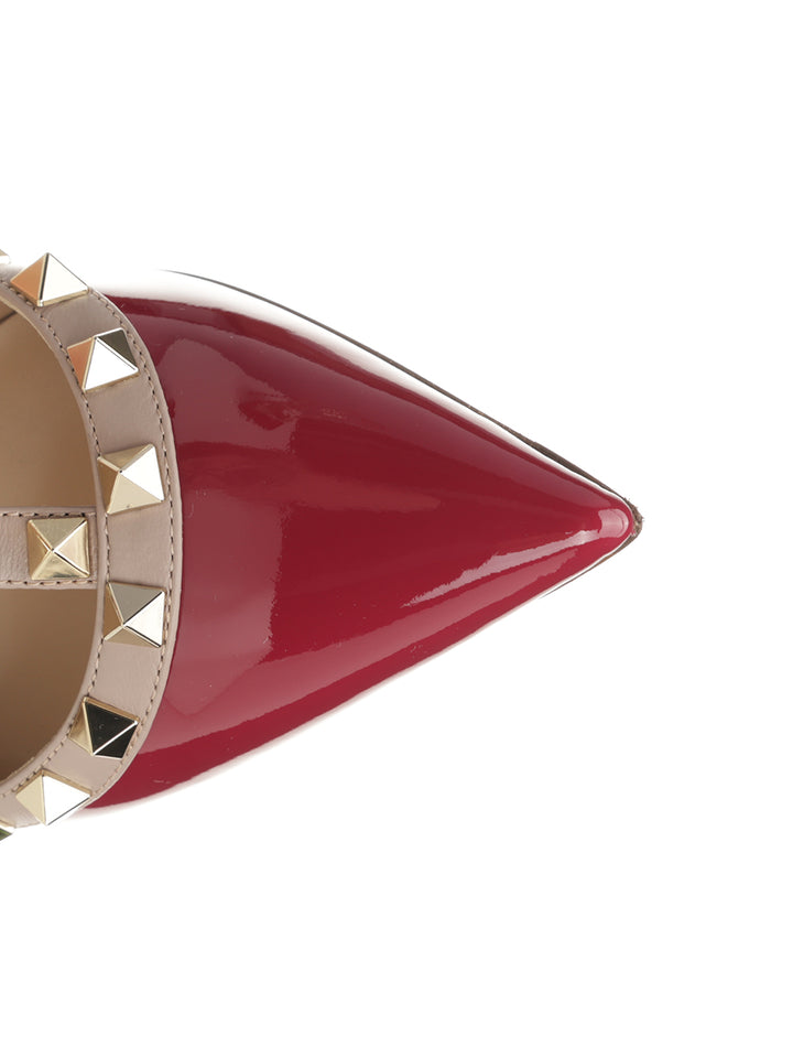 Valentino Garavani Rockstud Patent Pumps - Red | c5b796abaf54a2adfc38666a47b010911c89d129