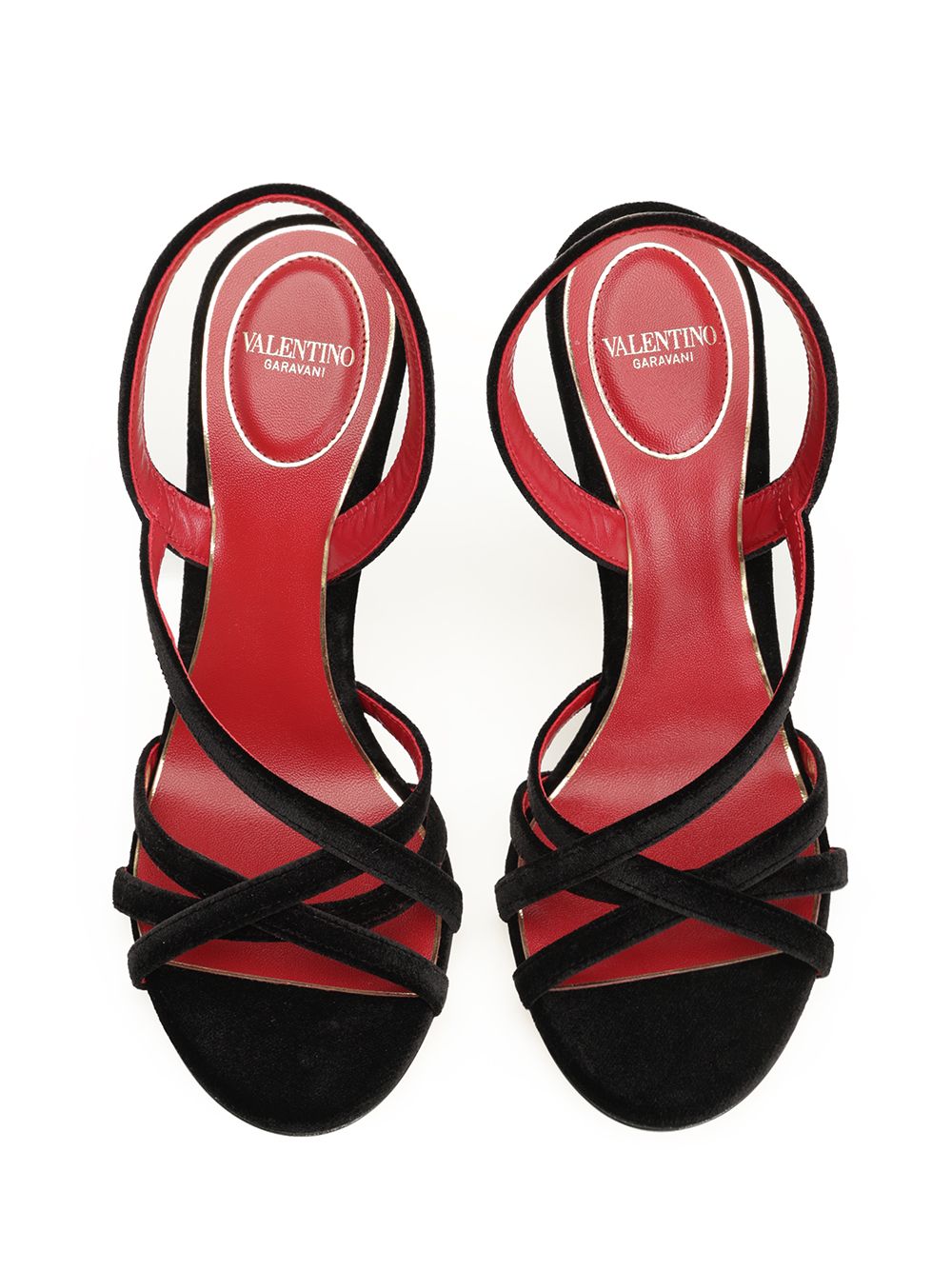 Valentino Garavani Fetishique Velvet Sandal Sandals - Black | ddb0af3ec261c55c1c13e6b48d1c03753788159b