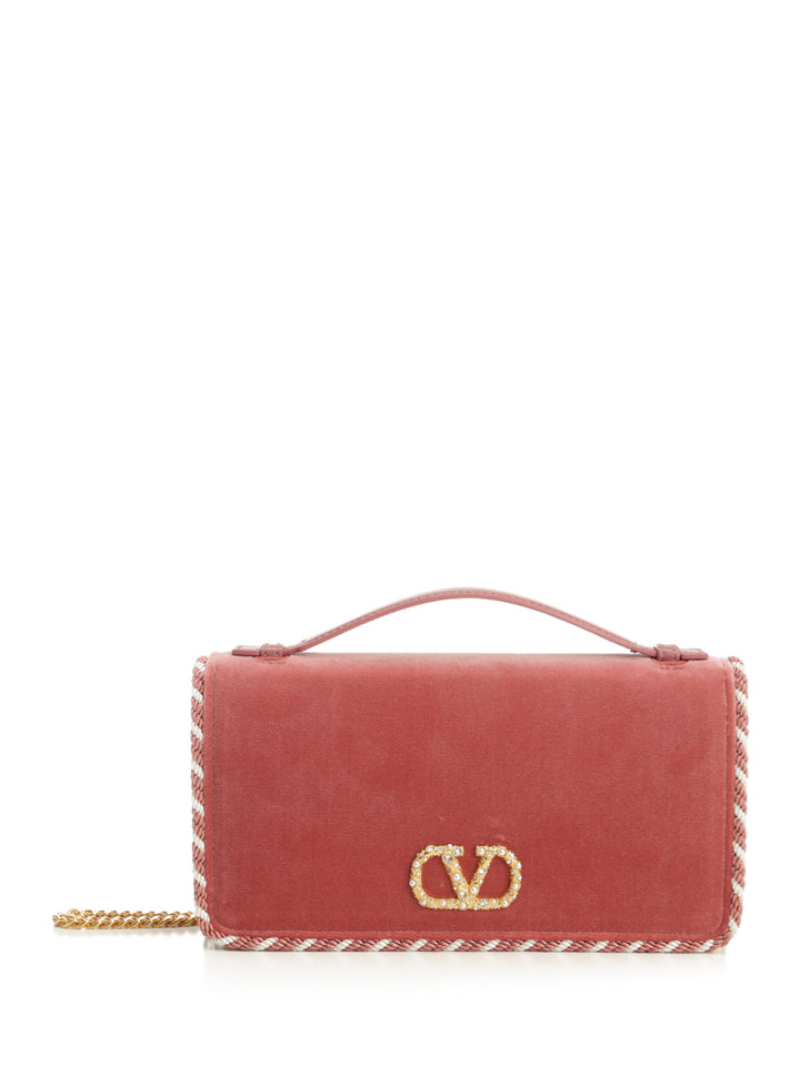 Valentino Garavani Vlogo Signature Small leather goods - Rose | 5cedfad2c0edf82e3f970328c190f605dba5e0da
