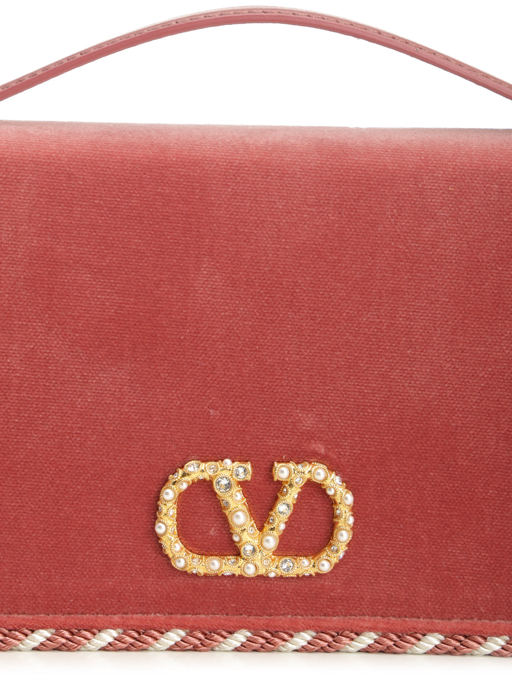 Valentino Garavani Vlogo Signature Small leather goods - Rose | 6132837ff9c154f31b200abb987069835514980d