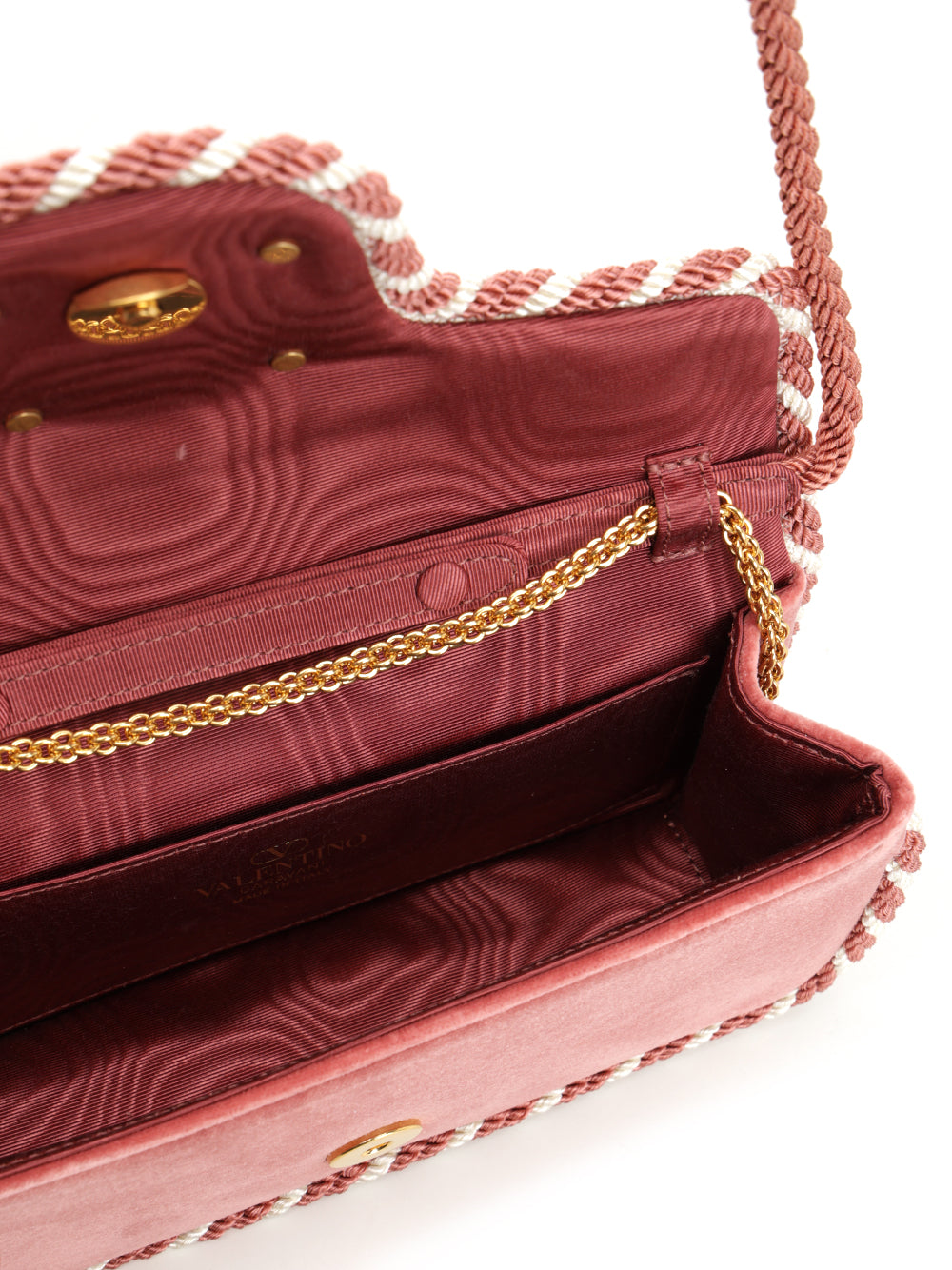 Valentino Garavani Locò Mini Velvet Clutch Clutches - Rose | e994b8227ff045db32f9a5f3173761164f09241d