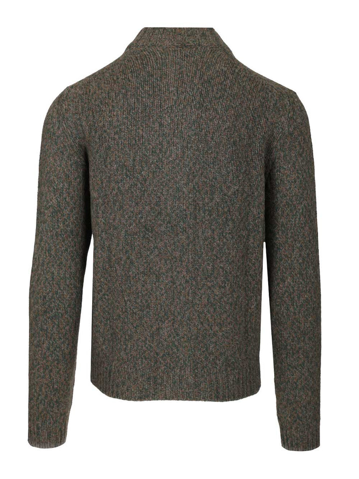 Fedeli Zip-Up Cardigan Knitwear - Green | bd122543e893f435d599fdb5c9a8f1c2e3a48b6a