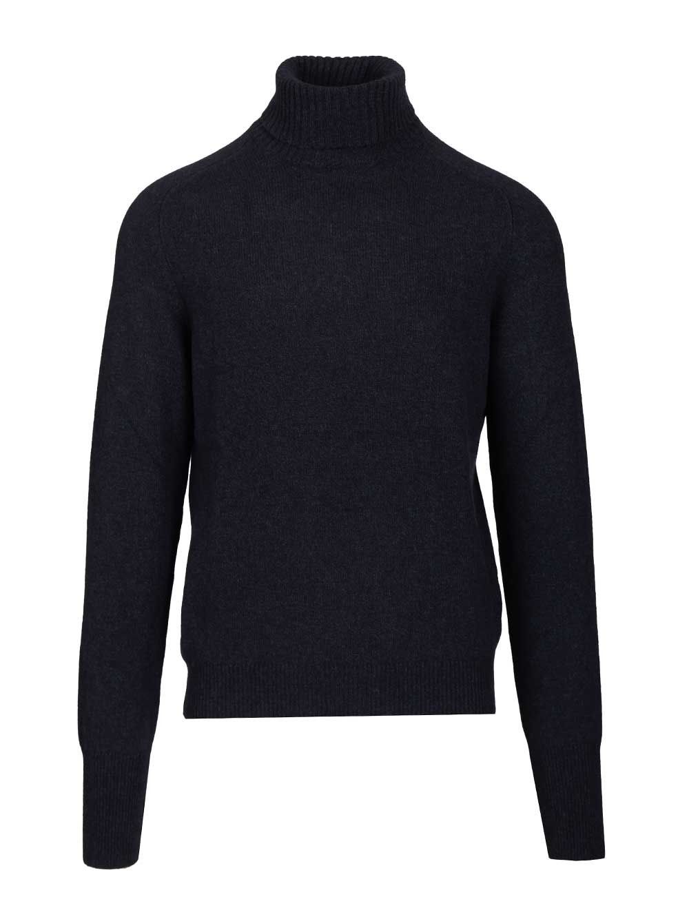 Fedeli Collo Alto Derby Saddler 100 Cachemire Knitwear - Blue | 535c4154edf92a1e0063549994e0133ff17b9403