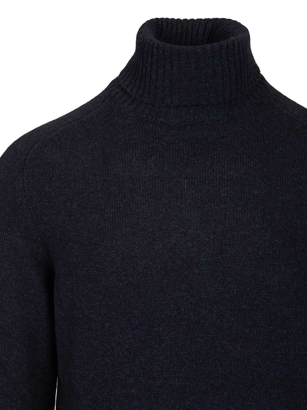 Fedeli Collo Alto Derby Saddler 100 Cachemire Knitwear - Blue | 57617b9f9bd92076ef6d6d18c4b76cc0658d1624