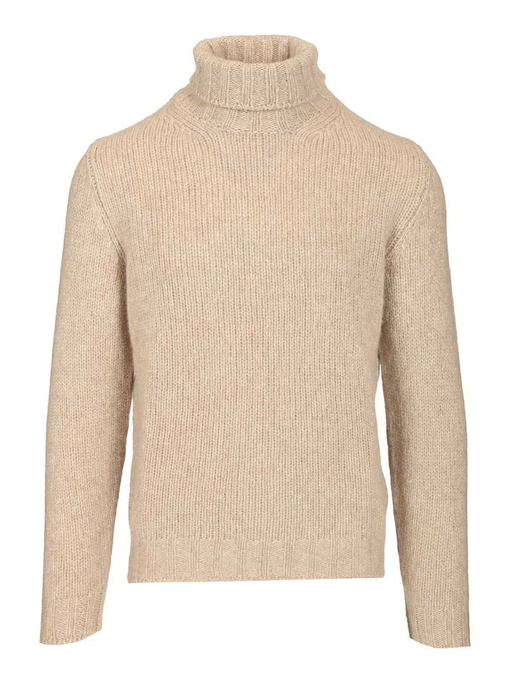 Fedeli Turtleneck Sweater Knitwear - Beige | d24028f4a573be43abda3ae098a129496f73a90d