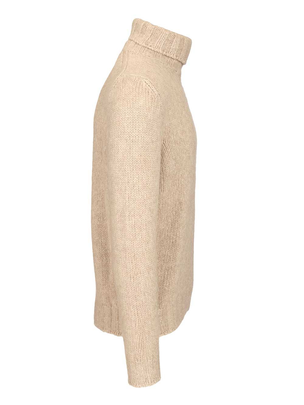 Fedeli Turtleneck Sweater Knitwear - Beige | e8594f4e1106f37b0e3fd9ae73f0477df2af3ccc