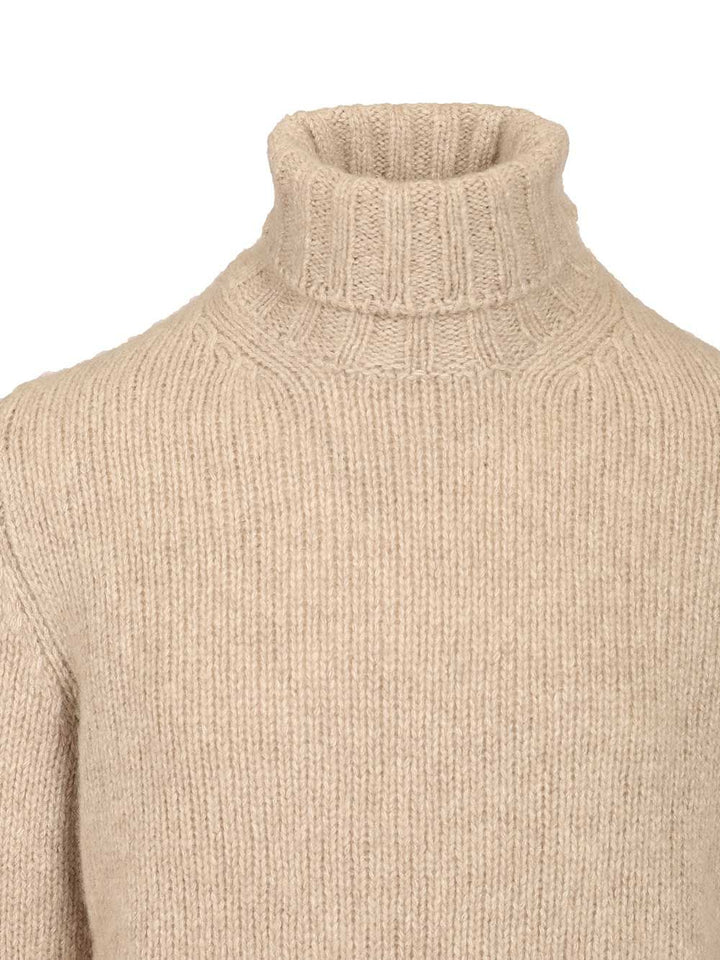 Fedeli Turtleneck Sweater Knitwear - Beige | 86950511208160f69705e1d74aee10d72f4b4155