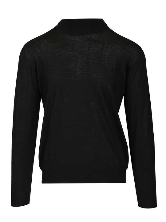 Virgin Wool Sweater Knitwear Black