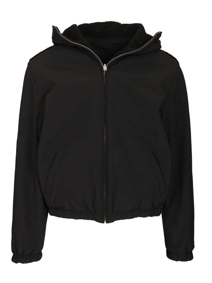 Arte Jacket In Sherpa And Nylon Jackets - Black | 60d64533320760661518f2f4a8c18dc87461d0df