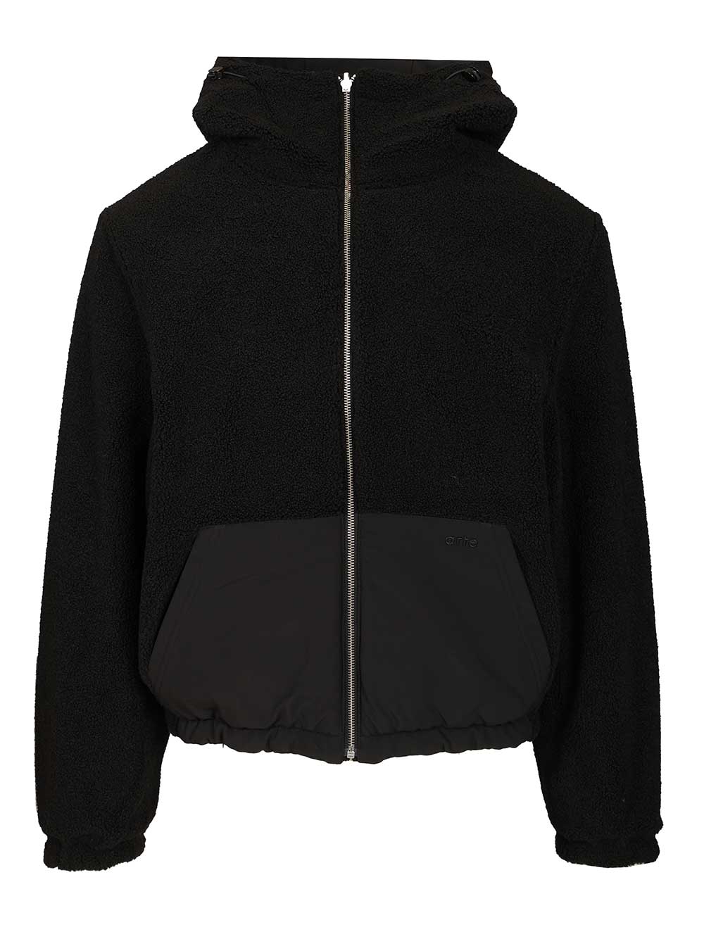 Arte Jacket In Sherpa And Nylon Jackets - Black | 569ba1017c0c56cedda6b5ea657c7191109bf124