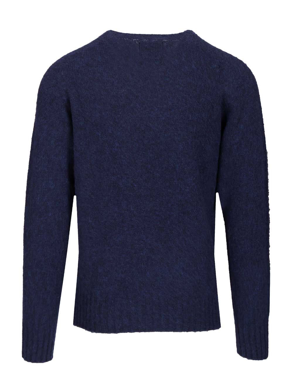 Howlin' Shetland Wool Crew Neck Knitwear - Blue | 029b505daf00e1ce1b3d286593aad37794519716