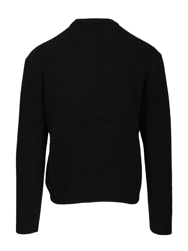 Maison KitsunÉ Merino Wool Sweater Knitwear - Black | 5ca4752bfa90e3790881811084439326590a8410